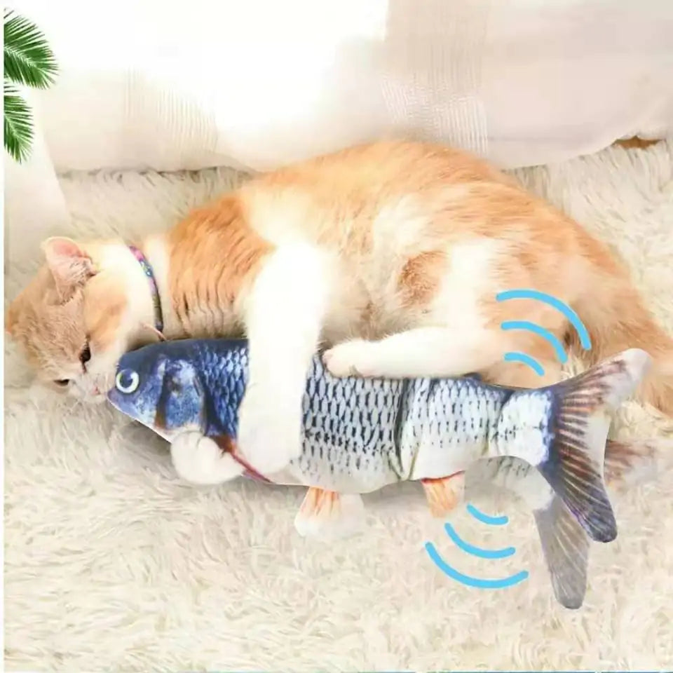 Cats USB Charger Interactive Toy Fish