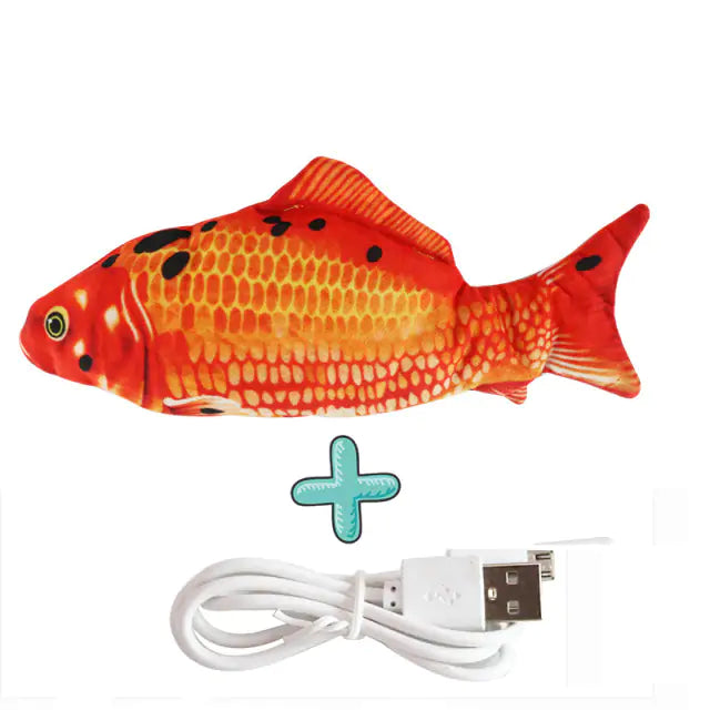 Cats USB Charger Interactive Toy Fish